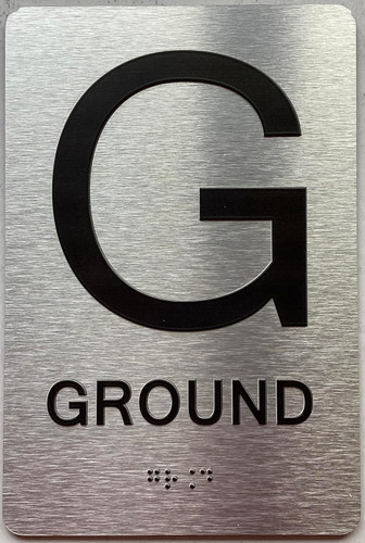 ADA FLOOR NUMBER - (GROUND) SIGN ADA FLOOR NUMBER - (GROUND) SIGN