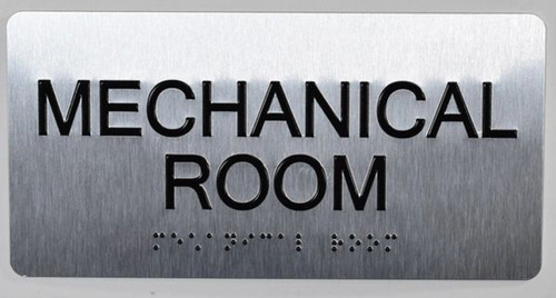 Mechanical Room -Tactile s  Silver-Tactile Touch Braille -Tactile s