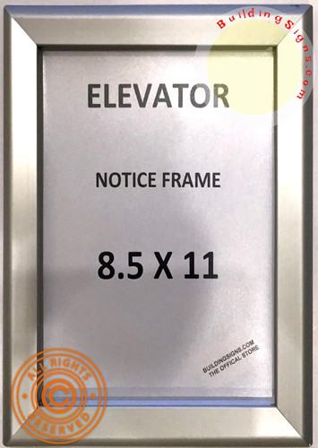 Elevator Notice Frame