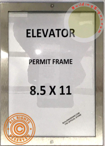 Elevator Permit Frame
