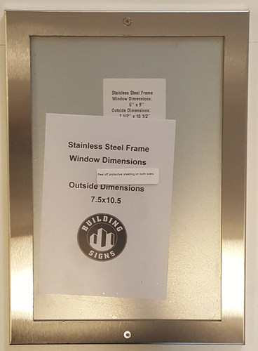 Elevator certificate frame
