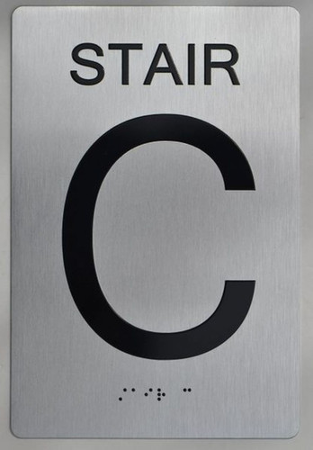STAIR C  Braille with Raised Tactile Graphics and Letters-