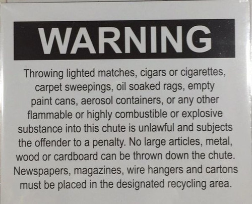 Chute rules Chute Warning Chute rules Chute Warning