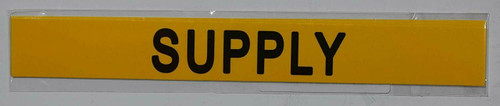 Pipe Marking- Supply Sign