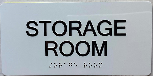 Storage Room with Raised letters/Image & Grade 2 Braille - Includes Red Adhesive pad for Easy Installation Storage Room with Raised letters/Image & Grade 2 Braille - Includes Red Adhesive pad for Easy Installation