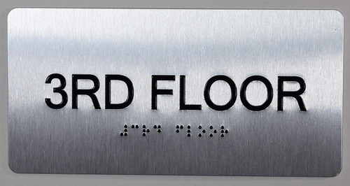 3rd Floor Sign-Tactile Signs - Floor Number Tactile Touch Braille Sign-Tactile Signs 3rd Floor Sign-Tactile Signs - Floor Number Tactile Touch Braille Sign-Tactile Signs