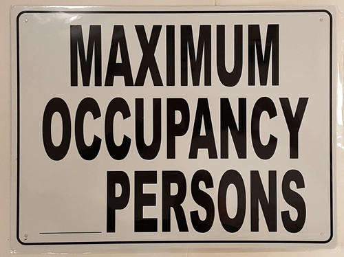 Maximum Occupancy Persons Maximum Occupancy Persons