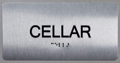 Cellar Floor Number Sign-Tactile Signs Silver-Tactile Touch Braille Sign-Tactile Signs Cellar Floor Number Sign-Tactile Signs Silver-Tactile Touch Braille Sign-Tactile Signs