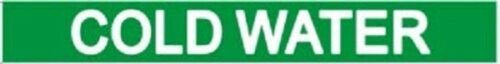 Pipe Marking- Cold Water (Sticker Green)