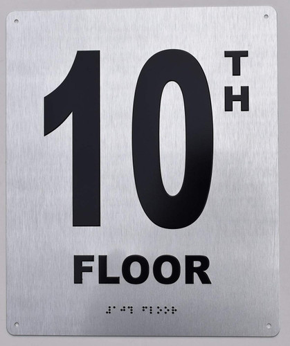 10TH Floor Sign-Tactile Signs - Floor Number Sign-Tactile Signs - Tactile Touch Braille Sign-Tactile Signs 10TH Floor Sign-Tactile Signs - Floor Number Sign-Tactile Signs - Tactile Touch Braille Sign-Tactile Signs
