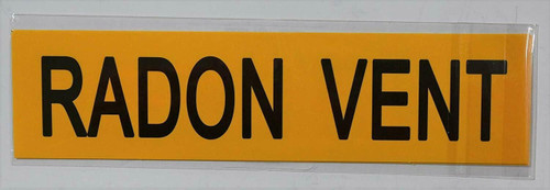 Pipe Marking- Radon Vent Pipe Marking- Radon Vent