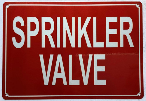 Sprinkler Valve Sign