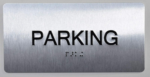 Basement Floor Number Sign Silver-Tactile Touch Braille Sign Basement Floor Number Sign Silver-Tactile Touch Braille Sign