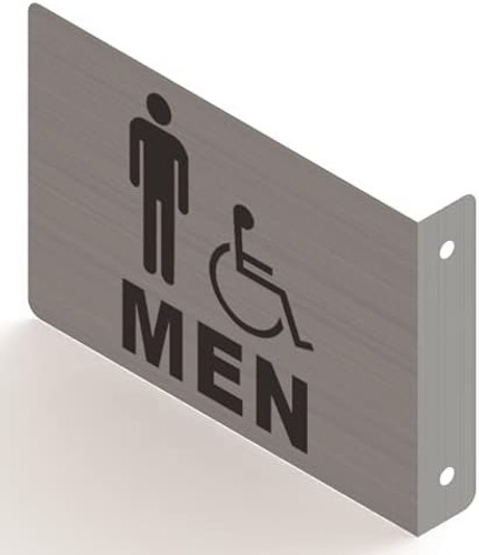 Men ACCESSIBLE Restroom Projection Sign- Men ACCESSIBLE Restroom 3D Sign Men ACCESSIBLE Restroom Projection Sign- Men ACCESSIBLE Restroom 3D Sign