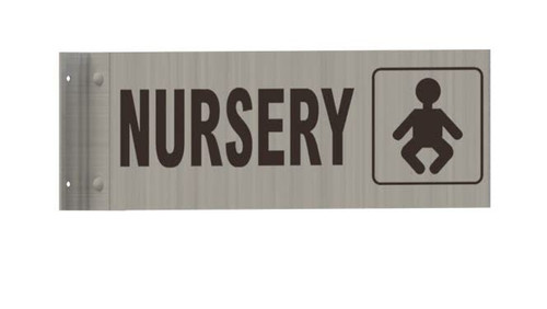 Nursery Sign -Two-Sided/Double Sided Projecting, Corridor and Hallway Sign Nursery Sign -Two-Sided/Double Sided Projecting, Corridor and Hallway Sign