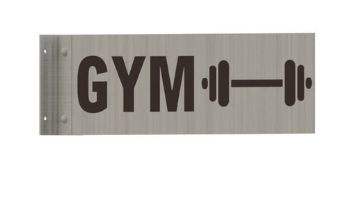 Gym Sign -Two-Sided/Double Sided Projecting, Corridor and Hallway Sign Gym Sign -Two-Sided/Double Sided Projecting, Corridor and Hallway Sign