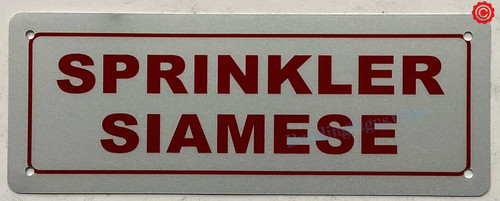 SPRINKLER SIAMESE SIGN SPRINKLER SIAMESE SIGN