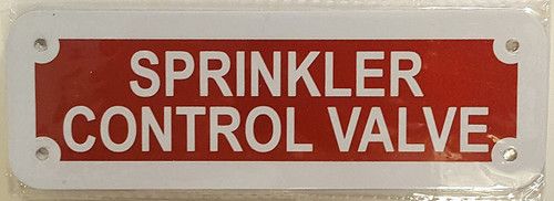 SPRINKLER CONTROL VALVE SIGN SPRINKLER CONTROL VALVE SIGN