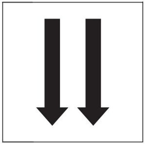 PHOTOLUMINESCENT 2 DOWN ARROWS SIGN HEAVY DUTY / GLOW IN THE DARK "TWO DOWNWARD ARROWS" SIGN HEAVY DUTY PHOTOLUMINESCENT 2 DOWN ARROWS SIGN HEAVY DUTY / GLOW IN THE DARK "TWO DOWNWARD ARROWS" SIGN HEAVY DUTY