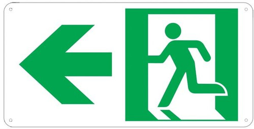 PHOTOLUMINESCENT EXIT SIGN HEAVY DUTY / GLOW IN THE DARK "EXIT" SIGN HEAVY DUTY PHOTOLUMINESCENT EXIT SIGN HEAVY DUTY / GLOW IN THE DARK "EXIT" SIGN HEAVY DUTY