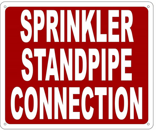 SPRINKLER STANDPIPE CONNECTION SIGN