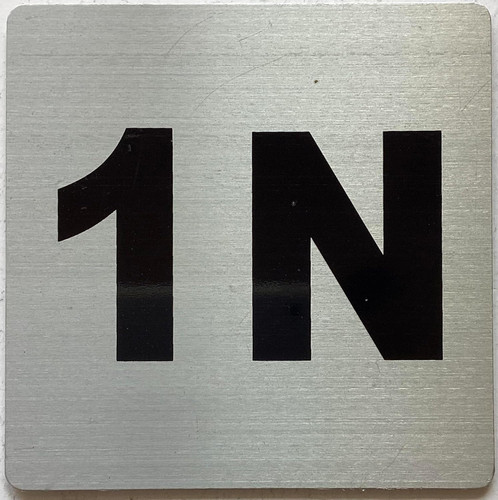 Apartment number 1N SignUNIT NUMBER 1n SIGN