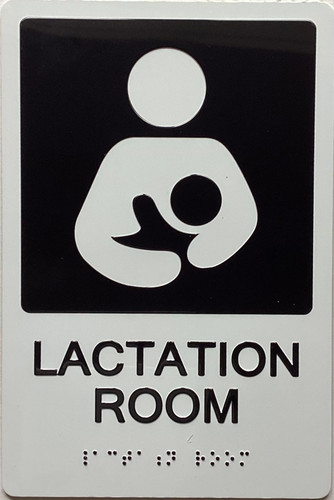Lactation Room SIGN with Raised letters/Image & Grade 2 Braille - Includes Red Adhesive pad for Easy Installation Lactation Room SIGN with Raised letters/Image & Grade 2 Braille - Includes Red Adhesive pad for Easy Installation