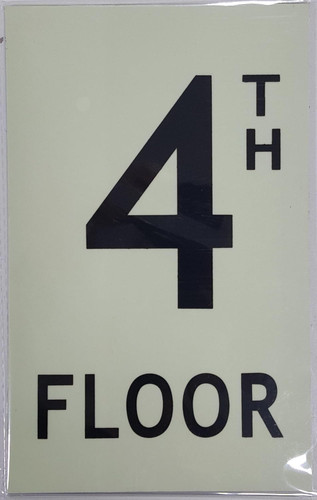 Glow-In-the-Dark Sign-Photoluminescent Sign, Aluminum, double sided tape Glow-In-the-Dark Sign-Photoluminescent Sign, Aluminum, double sided tape