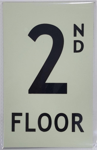 Glow-In-the-Dark Sign-Photoluminescent Sign, Aluminum, double sided tape Glow-In-the-Dark Sign-Photoluminescent Sign, Aluminum, double sided tape