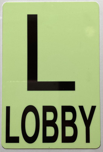 GLOW IN DARK FLOOR NUMBER SIGN-(Aluminum,6x9) THE GLOWMARK LINE (LOBBY) GLOW IN DARK FLOOR NUMBER SIGN-(Aluminum,6x9) THE GLOWMARK LINE (LOBBY)