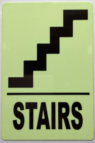 GLOW IN DARK FLOOR NUMBER SIGN- (Aluminum,6x9) THE GLOWMARK LINE (STAIRS) GLOW IN DARK FLOOR NUMBER SIGN- (Aluminum,6x9) THE GLOWMARK LINE (STAIRS)