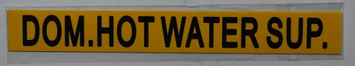 Pipe Marking- Domestic HOT Water Supply Sign