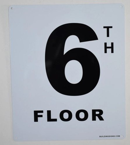 6th Floor Sign