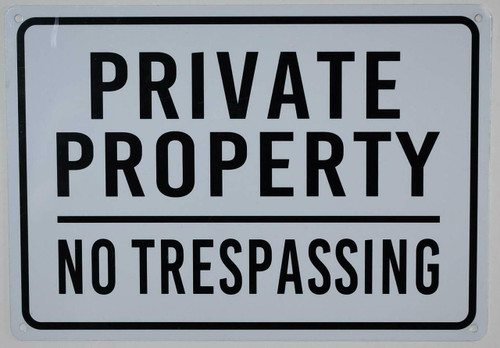 Private Property No Trespassing Sign