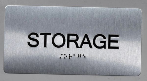 Storage Sign-Tactile Signs  Silver-Tactile Touch Braille Sign-Tactile Signs Storage Sign-Tactile Signs  Silver-Tactile Touch Braille Sign-Tactile Signs