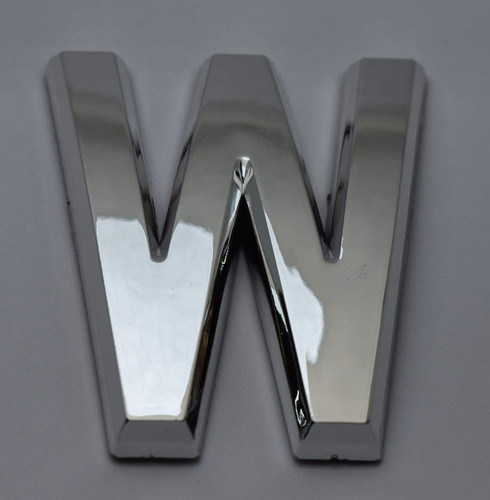 Apartment Number Sign/Mailbox Number Sign, Door Number Sign. Letter W