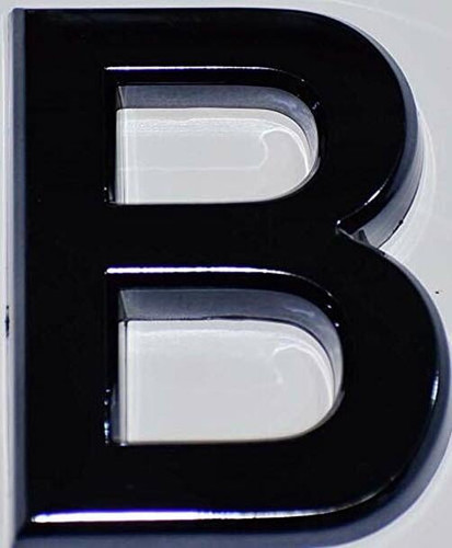 Apartment Number Sign/Mailbox Number Sign, Door Number Sign. Letter B