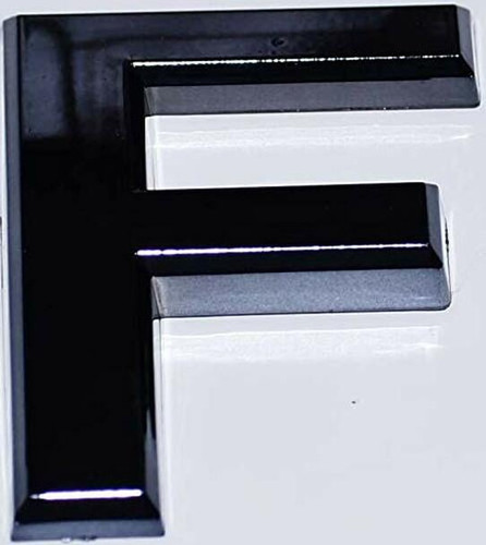 Apartment Number Sign/Mailbox Number Sign, Door Number Sign. Letter F