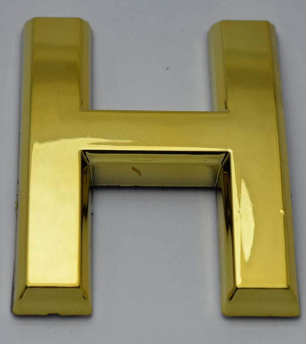Apartment Number Sign/Mailbox Number Sign, Door Number Sign. Letter H Gold Apartment Number Sign/Mailbox Number Sign, Door Number Sign. Letter H Gold