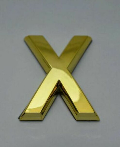 Apartment Number Sign/Mailbox Number Sign, Door Number Sign. Letter X Gold Apartment Number Sign/Mailbox Number Sign, Door Number Sign. Letter X Gold