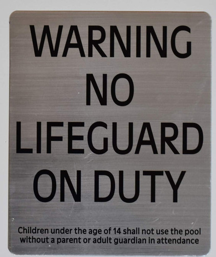 Warning NO Lifeguard ON Duty