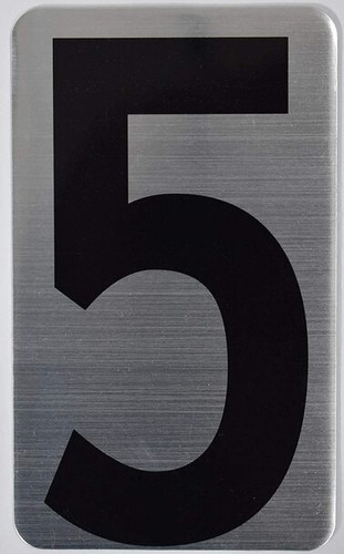 House Number Sign/Apartment Number Sign- Five