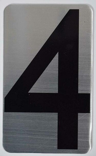 House Number Sign/Apartment Number Sign- Four