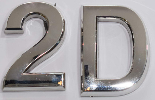 Apartment Number 2D Sign/Mailbox Number Sign, Door Number Sign.