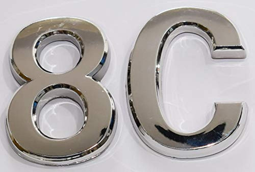 Apartment Number 8C Sign/Mailbox Number Sign, Door Number Sign.