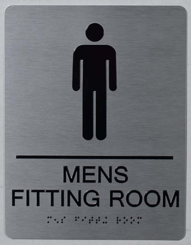 MenS Fitting Room Sign-Tactile Sign MenS Fitting Room Sign-Tactile Sign