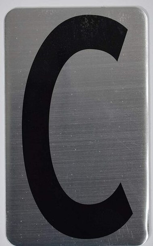 House Number Letter Sign/Apartment Number Letter Sign- Letter C