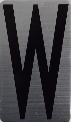 House Number Letter Sign/Apartment Number Letter Sign- Letter W
