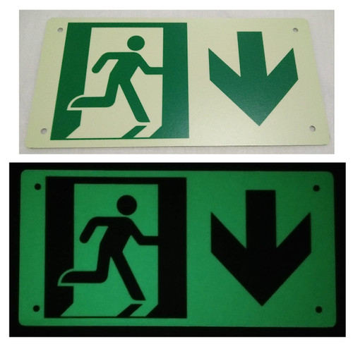 RUNNING MAN DOWN ARROW SIGN - RUNNING MAN DOWN ARROW SIGN -