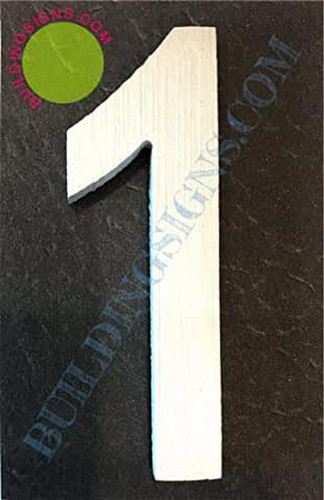 Aluminum Number 1 Sign Aluminum Number 1 Sign